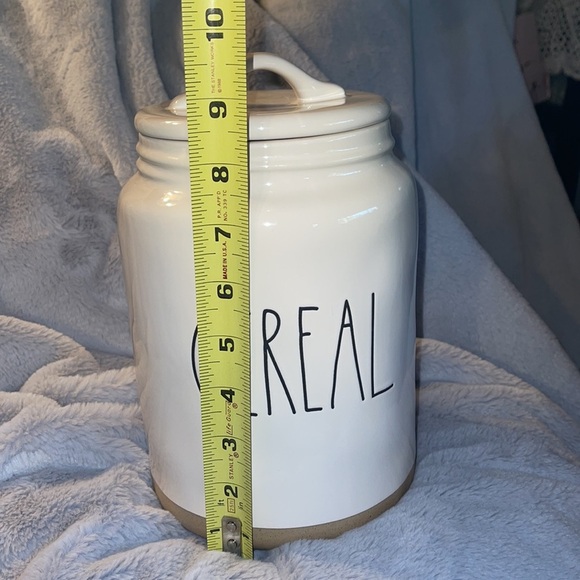 Rae Dunn “Cereal” Ceramic Lg Exposed Clay Cannistr - Picture 4 of 5